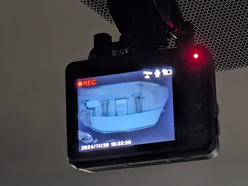 Yupiteru ドライブレコーダー Y-3100の液晶画面部
