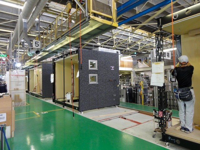 トヨタホーム春日井工場内の様子