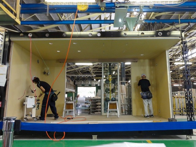 トヨタホーム春日井工場内の様子
