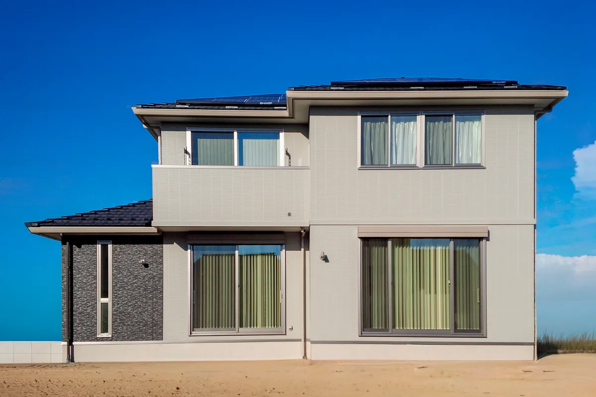 トヨタホームで建てたマイホームの外観(正面)