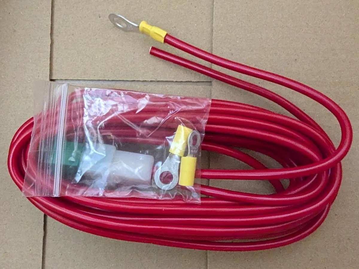 エーモン(amon)の大容量電源取出しコード1188(5sq極太バッ直ケーブル)