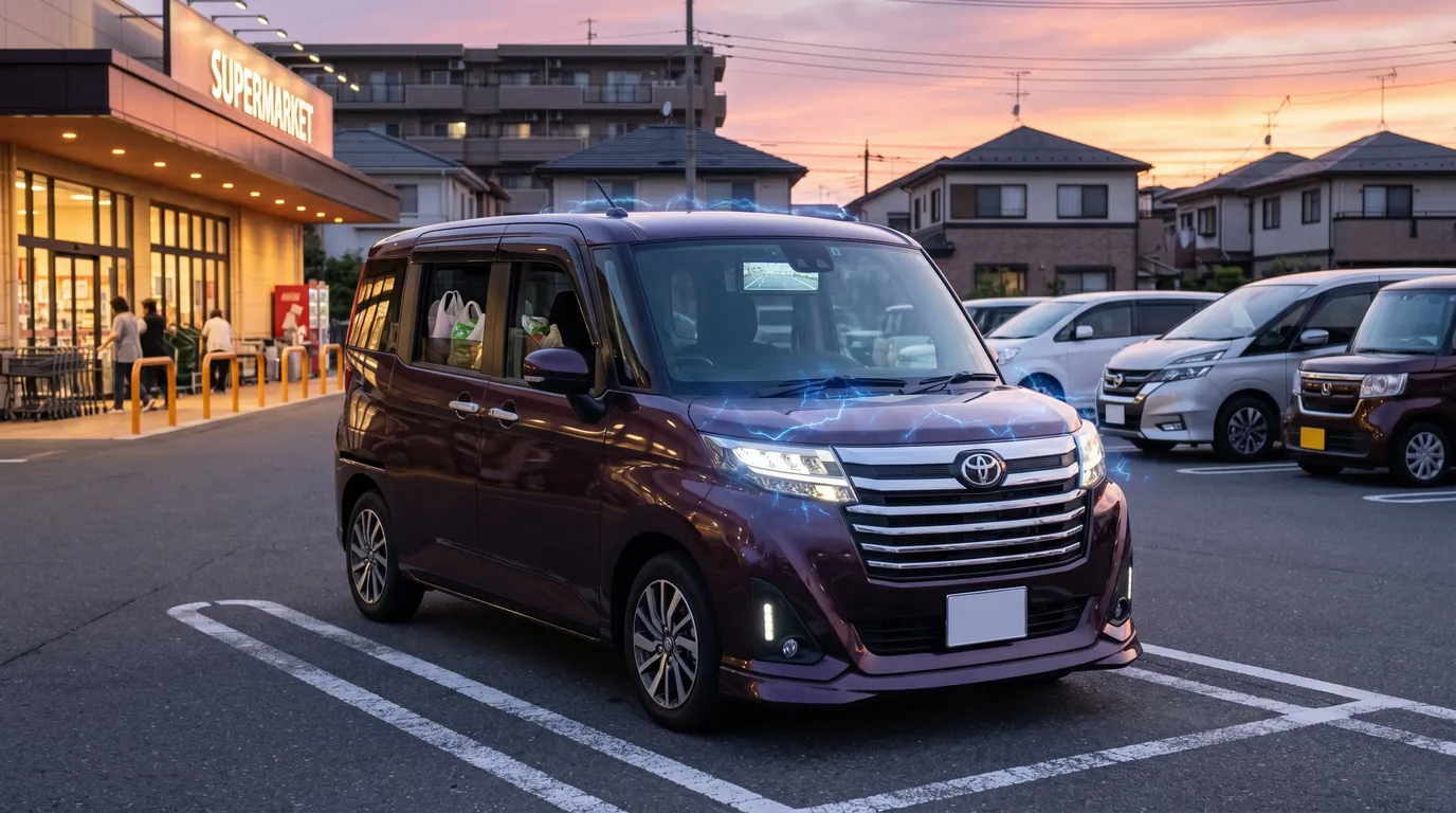 短距離走行とドラレコ駐車監視によるバッテリー負荷をイメージしたルーミー